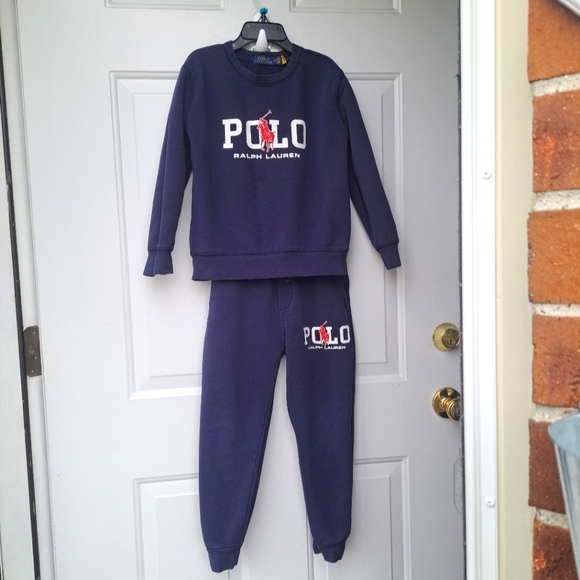 Boys Polo Sweatsuit💙❤️ - Picture 1 of 8